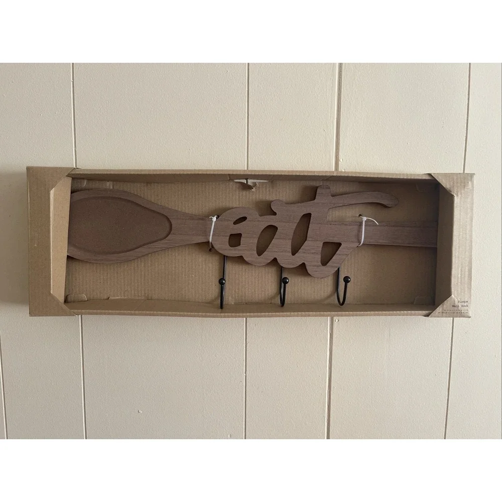 EAT Plaque Wall Hook 18.75